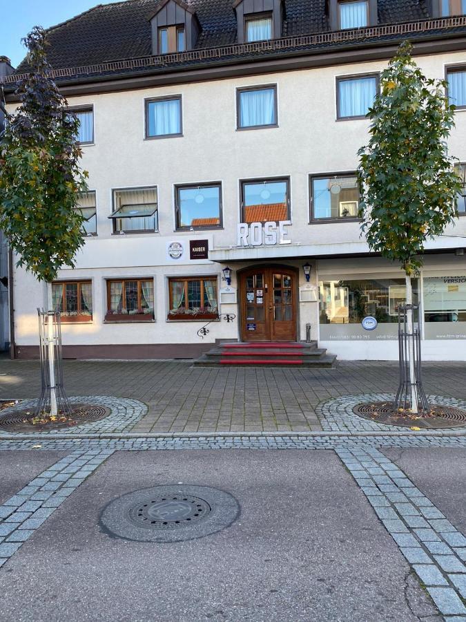 Hotel Goldene Rose Ebersbach an der Fils Buitenkant foto